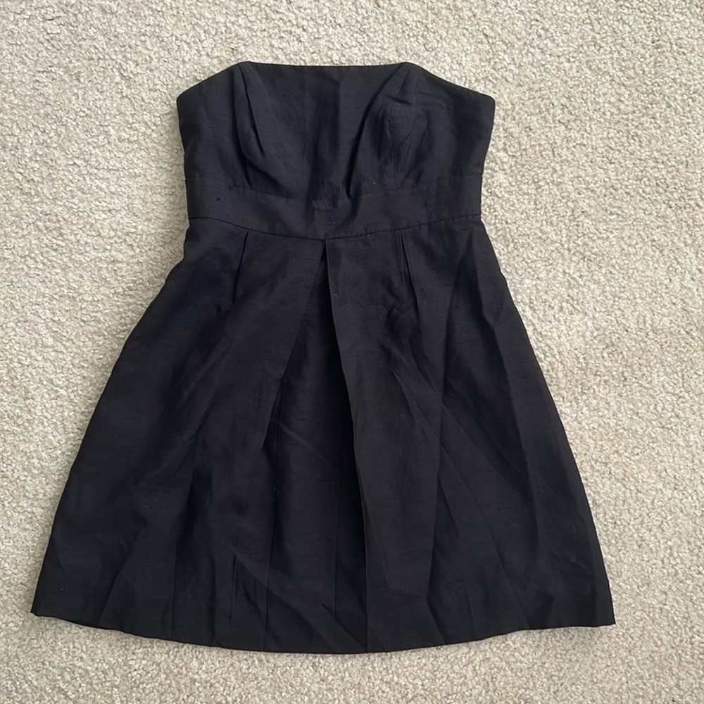 Lilly Pulitzer Black Strapless Mini Dress